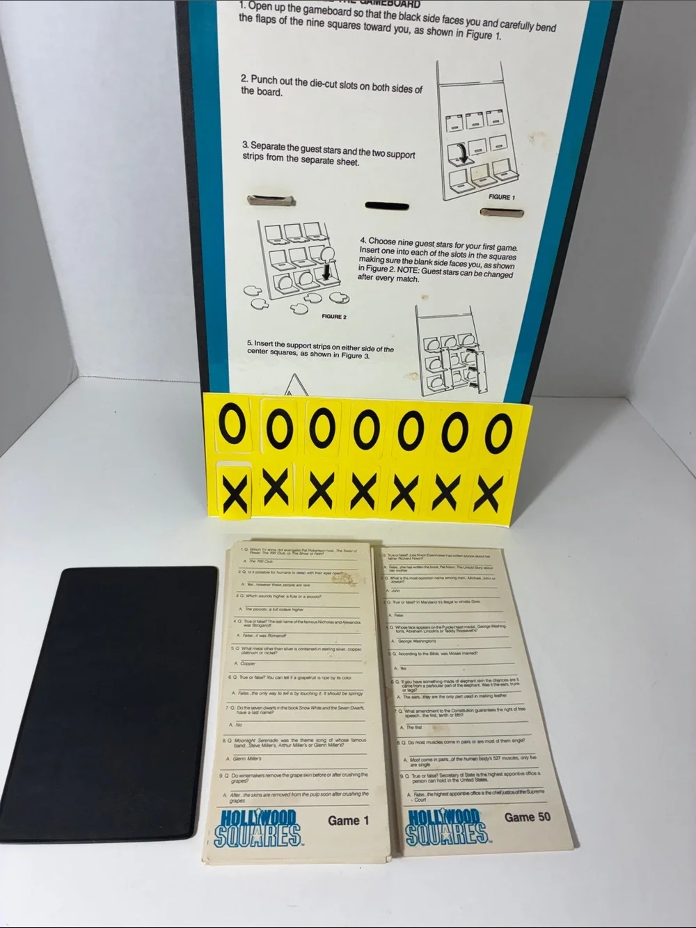1986 HOLLYWOOD SQUARES BOARD GAME